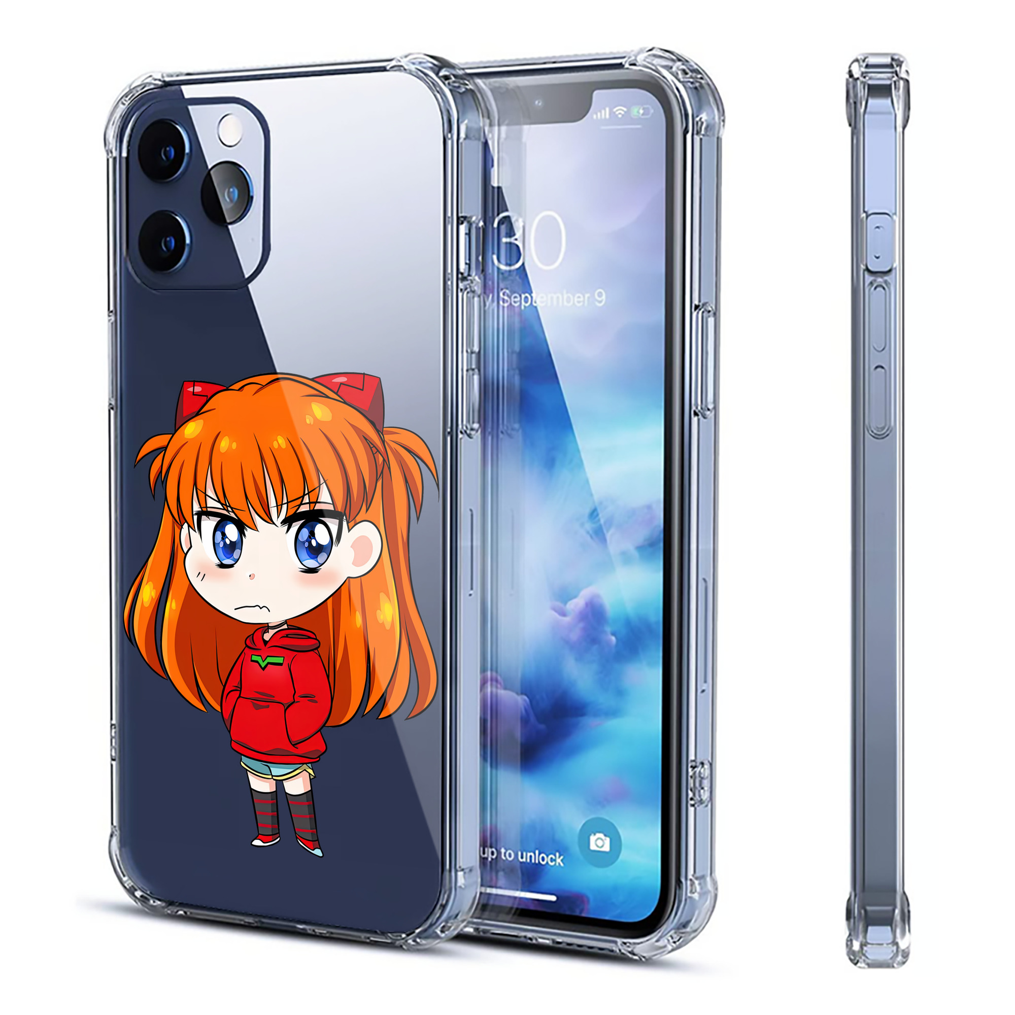 （画像用） EVA 新世紀エヴァンゲリオン 【iPhone 12シリーズ対応】透明スマホケース（クリアソフトケース）
